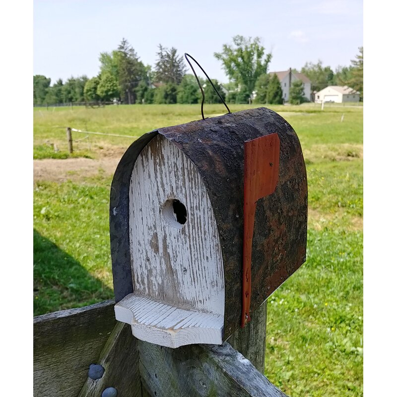 Buy Red Birdhouse with Antique Cutlery Accent